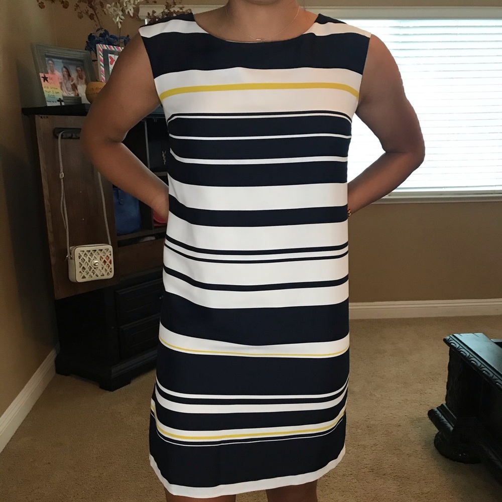 Striped Office Dress